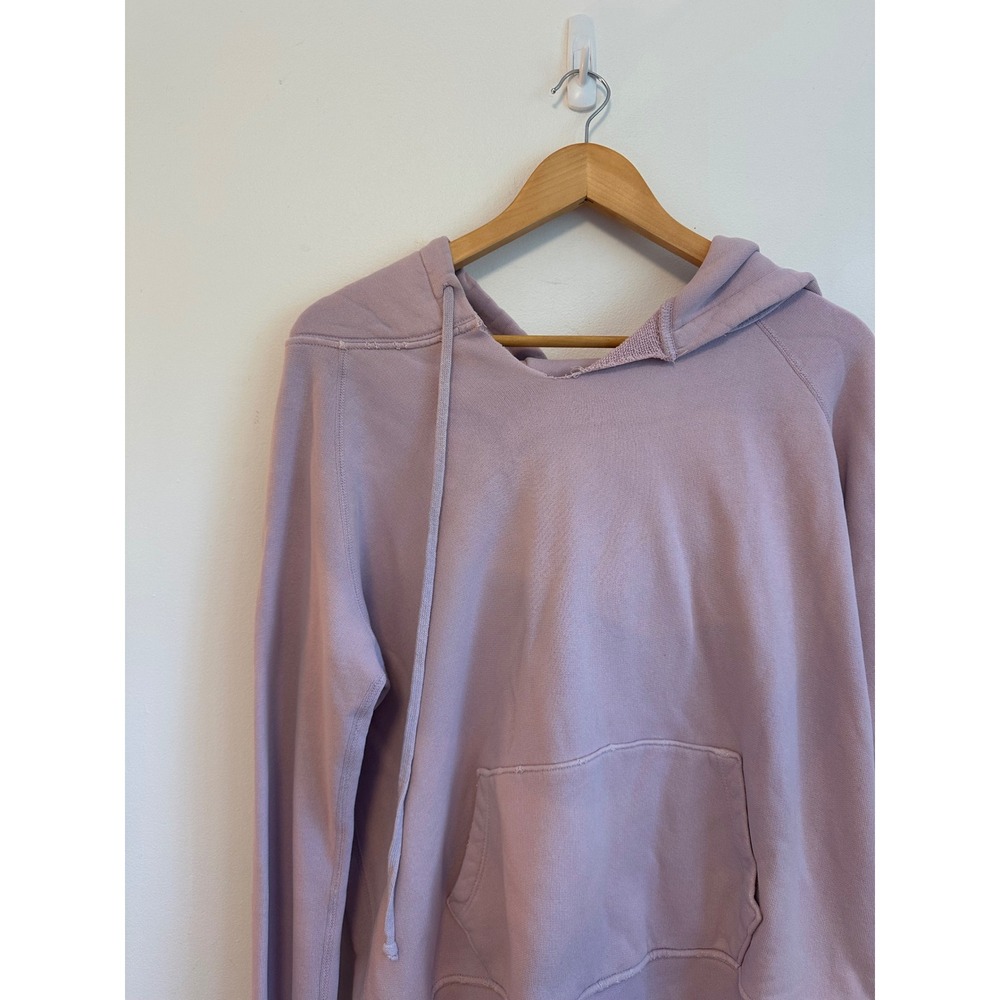 Nili Lotan Janie Cotton French Terry Hoodie in Dusty Rose Pink | Size Small - Picture 2 of 7